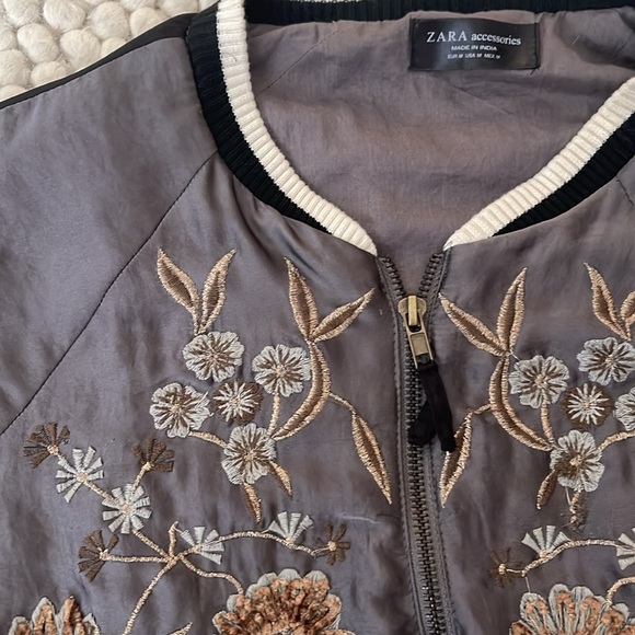Embroidered Zara Bomber Jacket - Picture 2 of 5